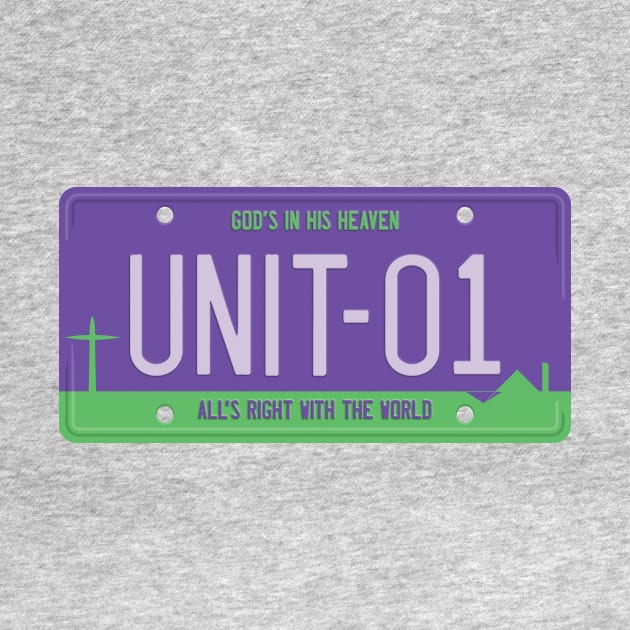 Unit 01 License Plate by DCLawrenceUK